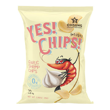 Ohsung Yes! Chips! Garlic Shrimp Chips 3.35oz(95g) - Anytime Basket
