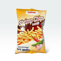 Calbee Shrimp Chips Hot Garlic 3.3oz - Anytime Basket
