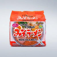 Sapporo Ichiban Miso Flavored-Soup Family pack 3.5oz(100g) x 5 Packs - Anytime Basket