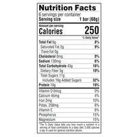 Clif Bar Energy Bars, Chocolate Chip, 10g Protein Bar, 6 Ct, 2.4 oz.