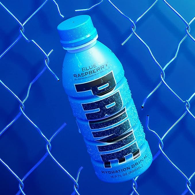 Prime Hydration Drink, Blue Raspberry, 16.9 fl oz, Single Bottle