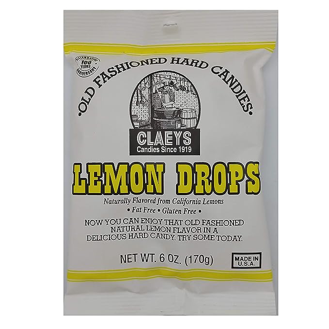 Claeys Fat Free Old Fashioned Lemon Drops, 6 oz