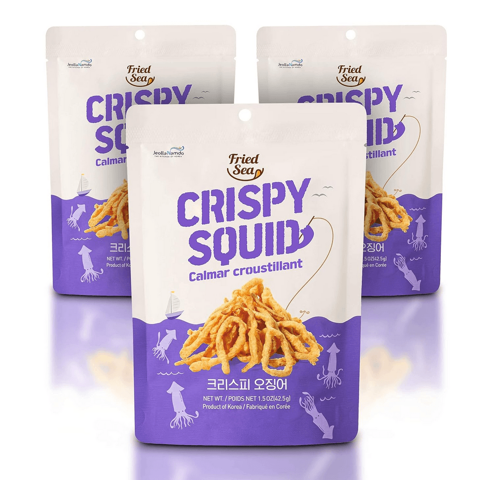 Calamari Chips Made with Real Squid - 3 Pack