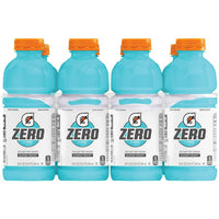 Gatorade G Zero Thirst Quencher, Glacier Freeze, 20 oz Bottles, 8 Count