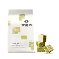 OSULLOC Green Tea Wafers Cookies (3.52oz, 100g)