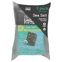 Ocean's Halo, 5pk Seaweed Snack, Healthy Snacks, Sea Salt, Vegan Keto Chips