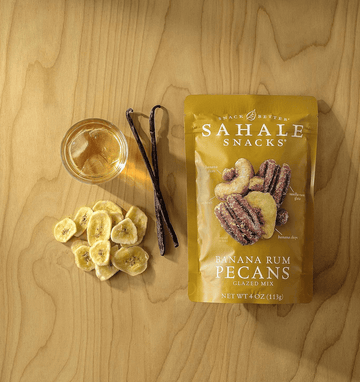 Sahale Snacks Gluten-free Snack Banana Rum Pecans Glazed Mix 4Oz
