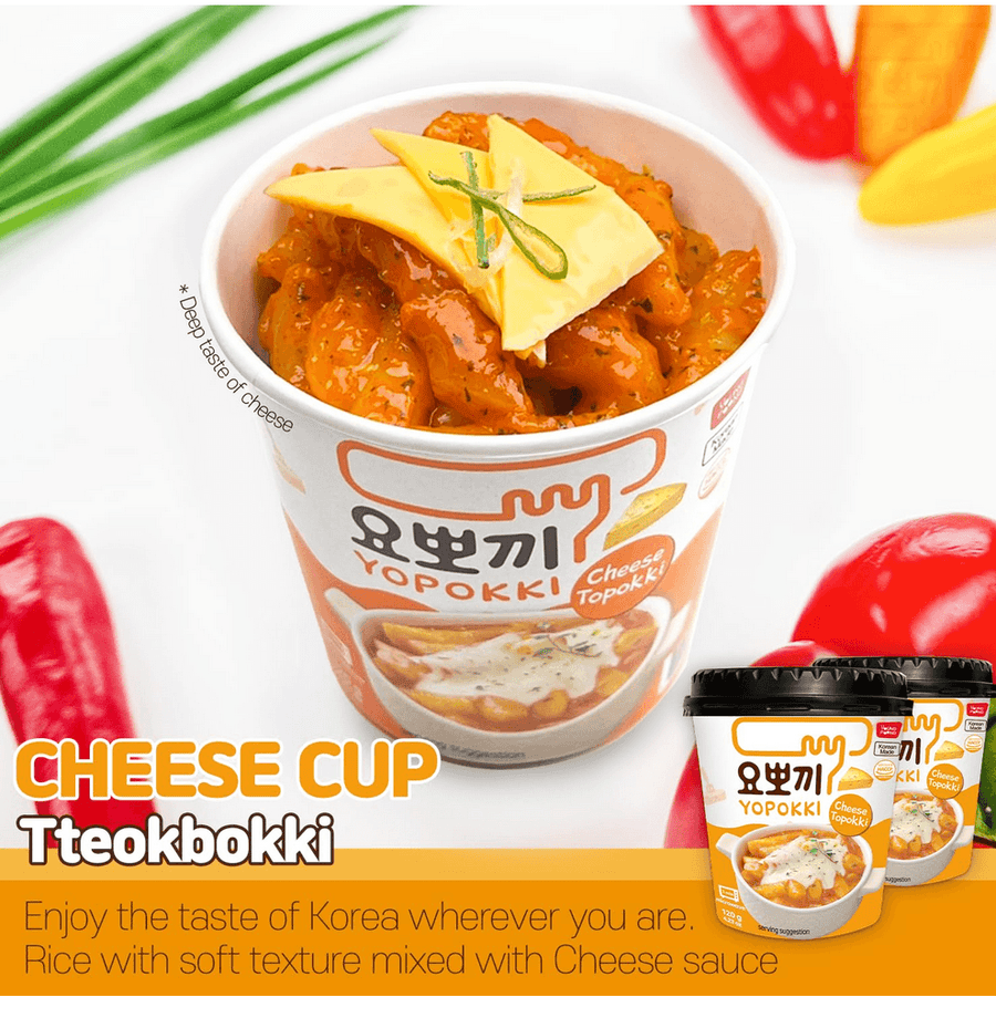 Yopokki Instant Tteokbokki Cup (Cheese, Cup of 2)