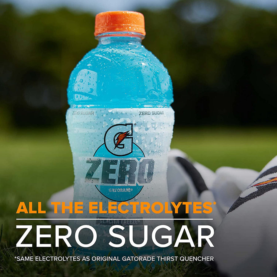 Gatorade G Zero Sugar Glacier Cherry Thirst Quencher Sports Drink, 28 oz Bottle