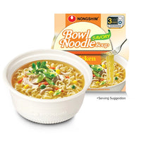 Nongshim Bowl Noodles Chicken Flavor 3.03oz(86g) 12 pack