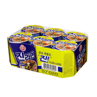 OTTOGI Jin Ramen Cup Noodle Mild 3.88oz(110g) x 6 Pack