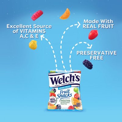 WELCH'S Fruit Snacks Mixed Fruit 0.8 oz, 22 ct