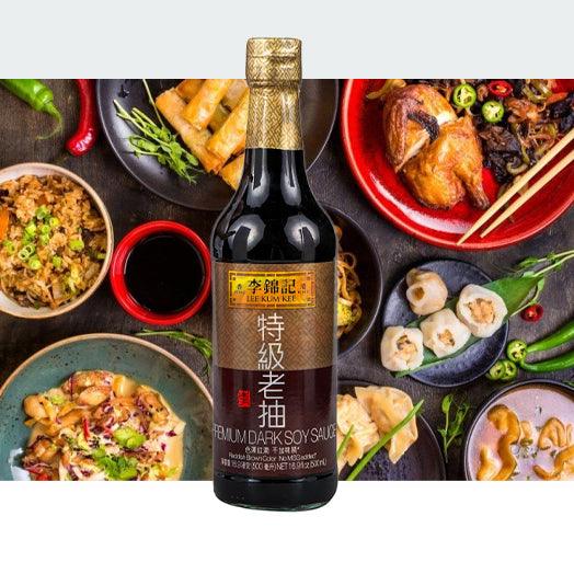 Lee Kum Kee Premium Dark Soy Sauce 16.9 fl.oz(500ml) - Anytime Basket