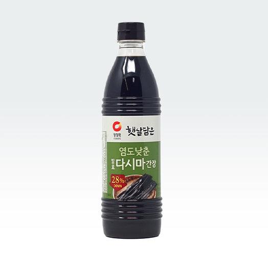 Chung Jung One Low Sodium Seatangle Soy Sauce 29.63oz(840ml) - Anytime Basket