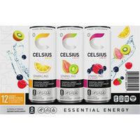 CELSIUS Essential Energy Drink 12 Fl Oz, Variety Pack (Pack of 12)