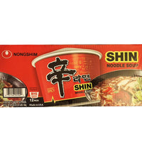 Nongshim 12 Big Bowls 4.02oz/each SHIN Ramen Noodle Soup - Anytime Basket