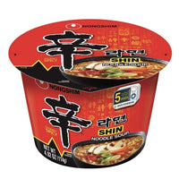 Nongshim 12 Big Bowls 4.02oz/each SHIN Ramen Noodle Soup - Anytime Basket