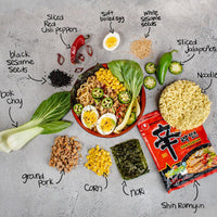 Nongshim 12 Big Bowls 4.02oz/each SHIN Ramen Noodle Soup - Anytime Basket