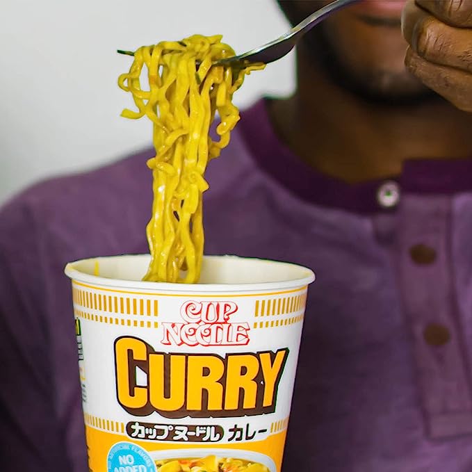 Nissin Cup Noodle Ramen Noodle Soup, Curry, 2.82 Oz