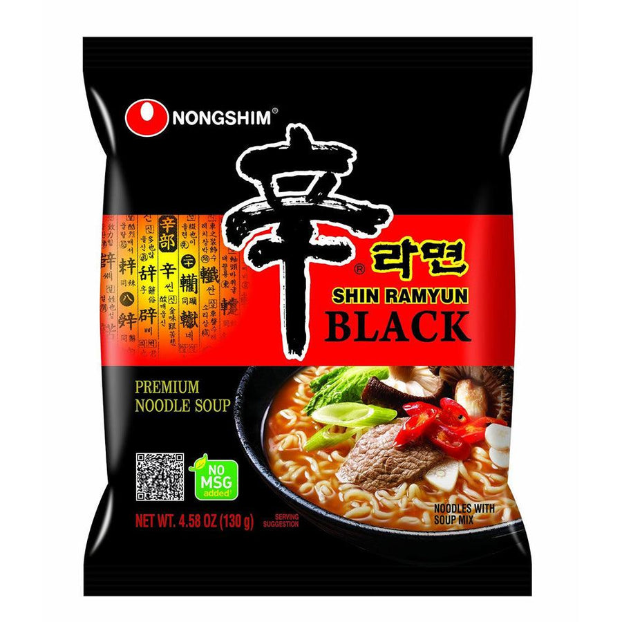 Nongshim Shin Ramyun Black 4.85oz(130g) x 4 Packs - Anytime Basket