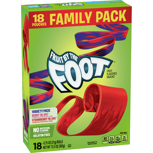 Fruit by the Foot, Fruit Snacks, Berry and Strawberry, 13.5 oz