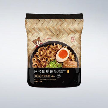A-SHA, Extra-Wide Knife Cut Style Noodles with Sesame Paste Sauce 3.39oz(96g) x 4 Packs - Anytime Basket