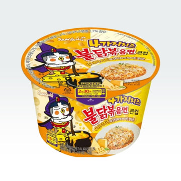 Samyang Buldak Artificial Spicy Chicken Flavor Ramen Quattro Cheese 3.88oz(110g) - Anytime Basket