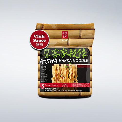 A-SHA, Noodles With Chili Sauce 3.38oz(96g) x 5 Packs - Anytime Basket