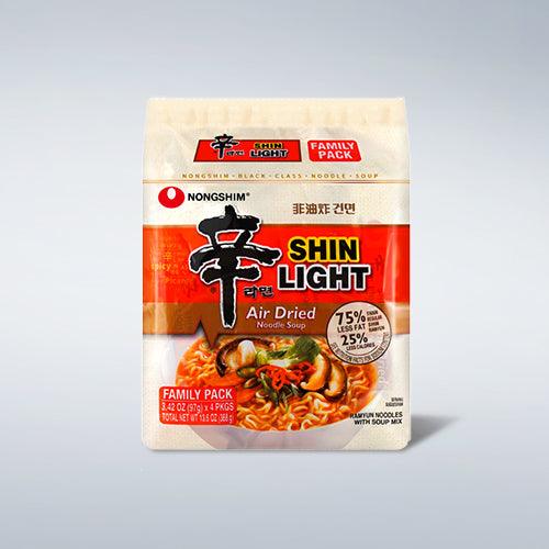 Nongshim Air Dried Shin Ramyun Light 3.4oz(97g) x 4 Packs - Anytime Basket