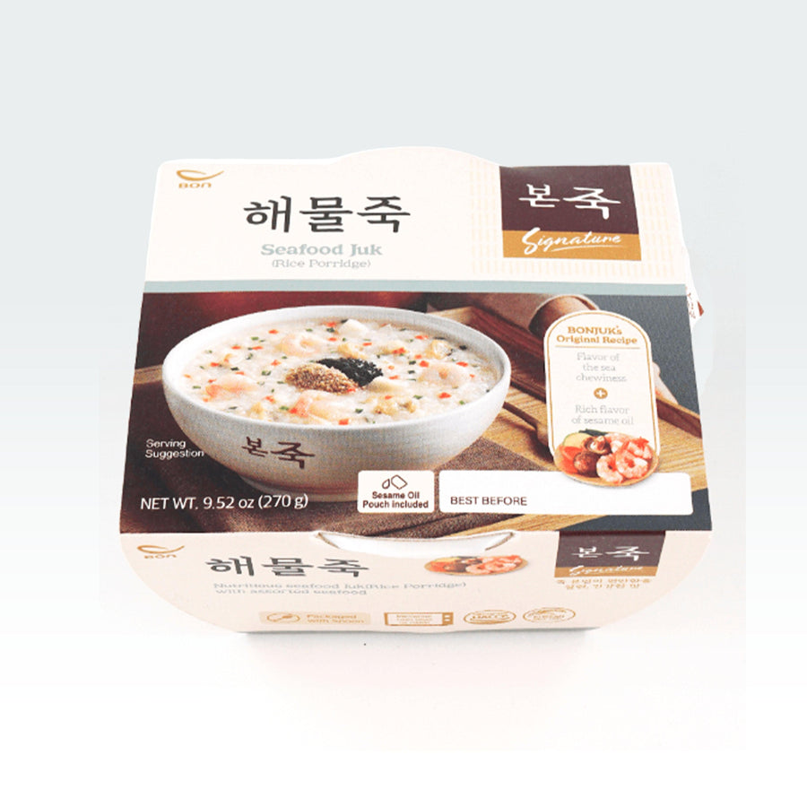 Bonjuk Seafood Juk - Rice Porridge 9.52oz(270g) - Anytime Basket
