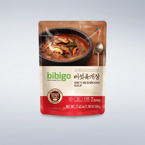 CJ Bibigo Spicy Mushroom Soup 17.63oz(500g) - Anytime Basket
