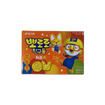 Binggrae Pororo & Friends Cheddar Cheese Crackers 2.3oz(65g) - Anytime Basket