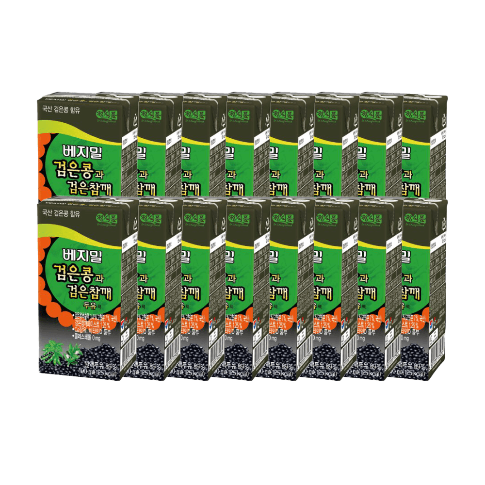Dr.J Black Soybean & Black Sesame Vegemil 6.42 fl.oz(190ml) 16 Ea - Anytime Basket