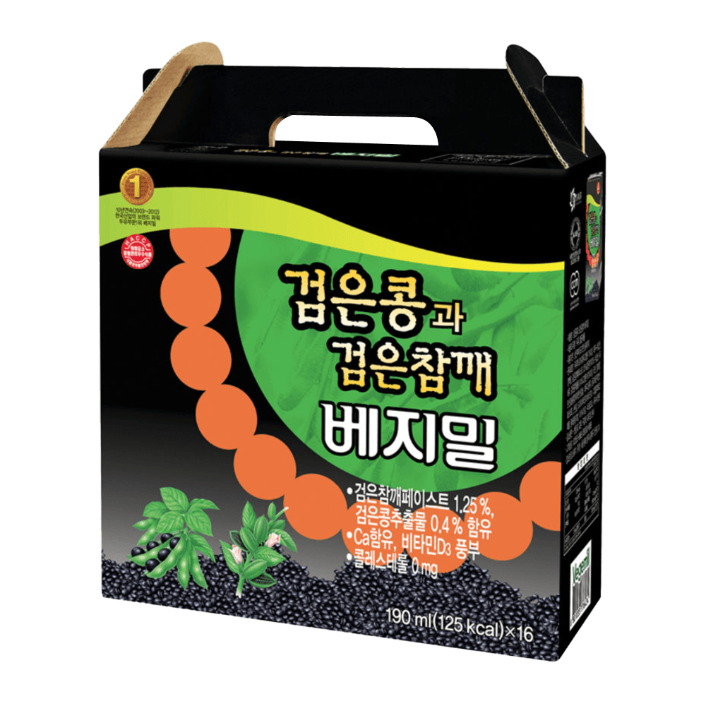 Dr.J Black Soybean & Black Sesame Vegemil 6.42 fl.oz(190ml) 16 Ea - Anytime Basket