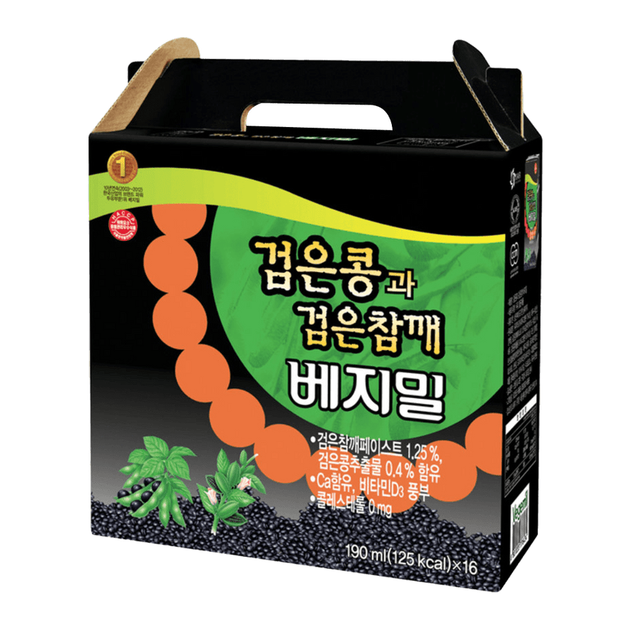 Dr.J Black Soybean & Black Sesame Vegemil 6.42 fl.oz(190ml) 16 Ea - Anytime Basket