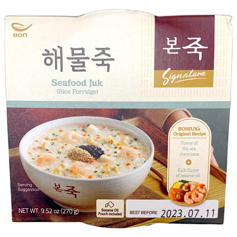 Bonjuk Seafood Juk - Rice Porridge 9.52oz(270g) - Anytime Basket