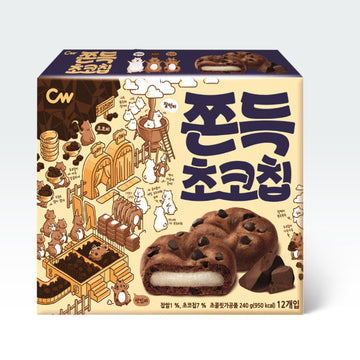 Chung Woo Chewy Chocolate Chip Cookie 240g(8.46oz) - Anytime Basket