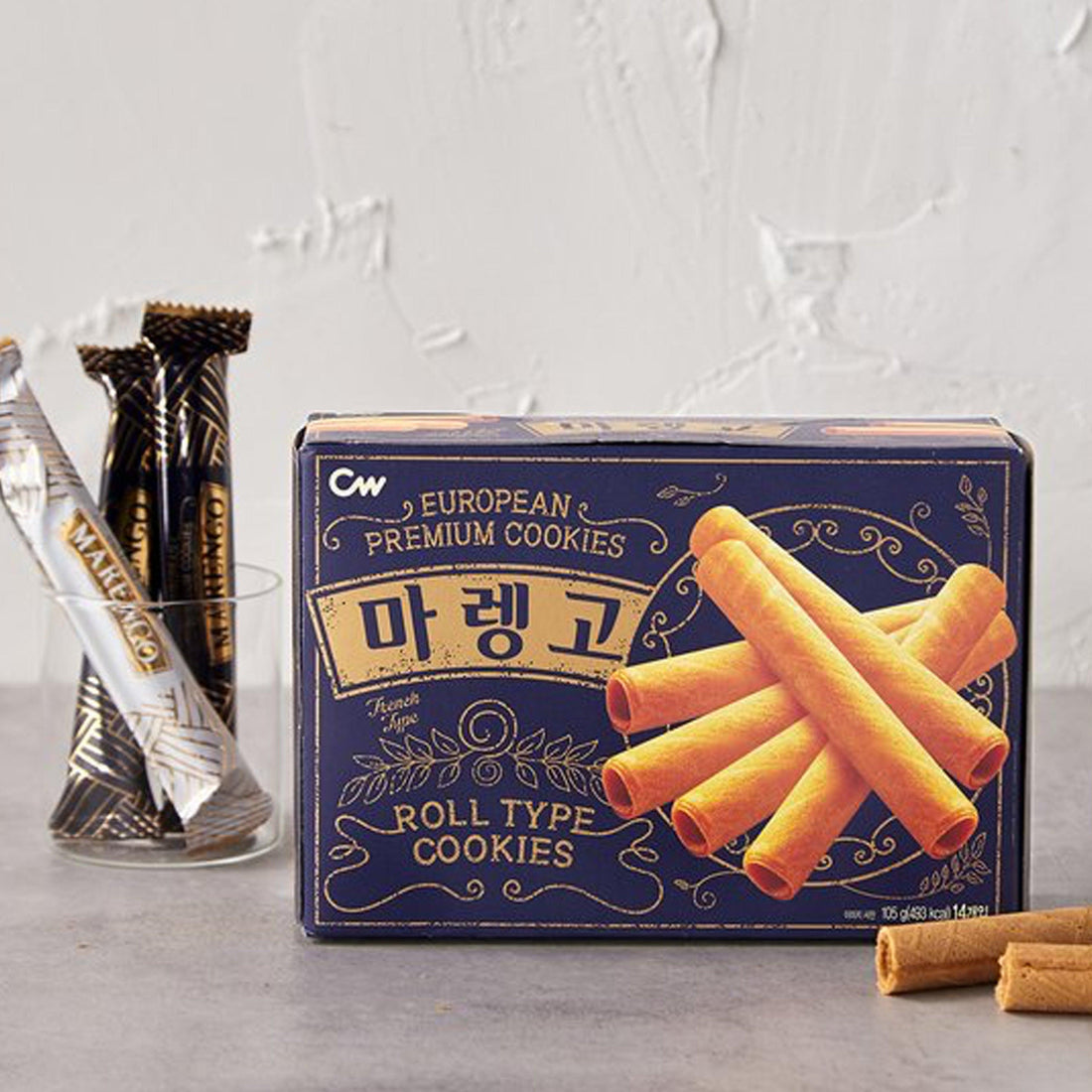 Chungwoo European Premium Roll Type Cookies 3.7oz(105g) - Anytime Basket