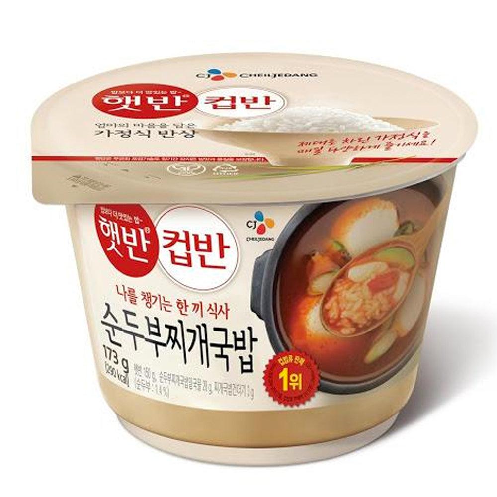 CJ Cupban Soon Tofu Stew Rice 6.1oz(173g) - Anytime Basket