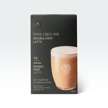 Coffee Bean Double Shot Latte 0.5oz(14.3g) 10 Sticks - Anytime Basket