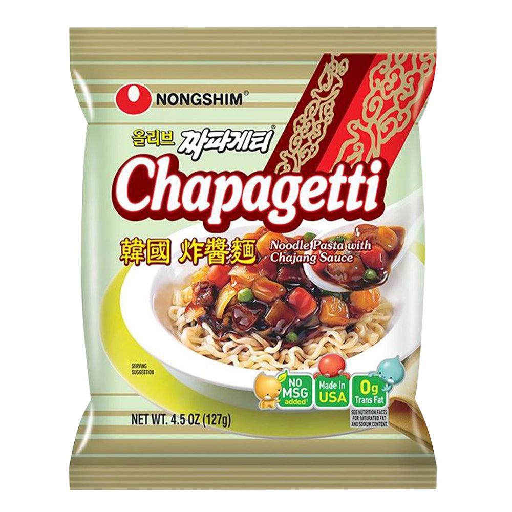 Nongshim Chapagetti Chajang Noodle 4.5oz(127g) x 16 Packs - Anytime Basket