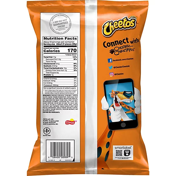 Cheetos Crunchy Flamin' Hot Cheese Flavored Snacks - 8.5 Oz