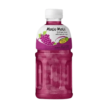 Mogu Mogu Coconut Jelly Juice Grape Flavor 10.82 fl.oz(320ml) - Anytime Basket