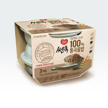 Dongwon Cooked Whole Grain Rice 6.87oz(195g) x 3 Packs - Anytime Basket