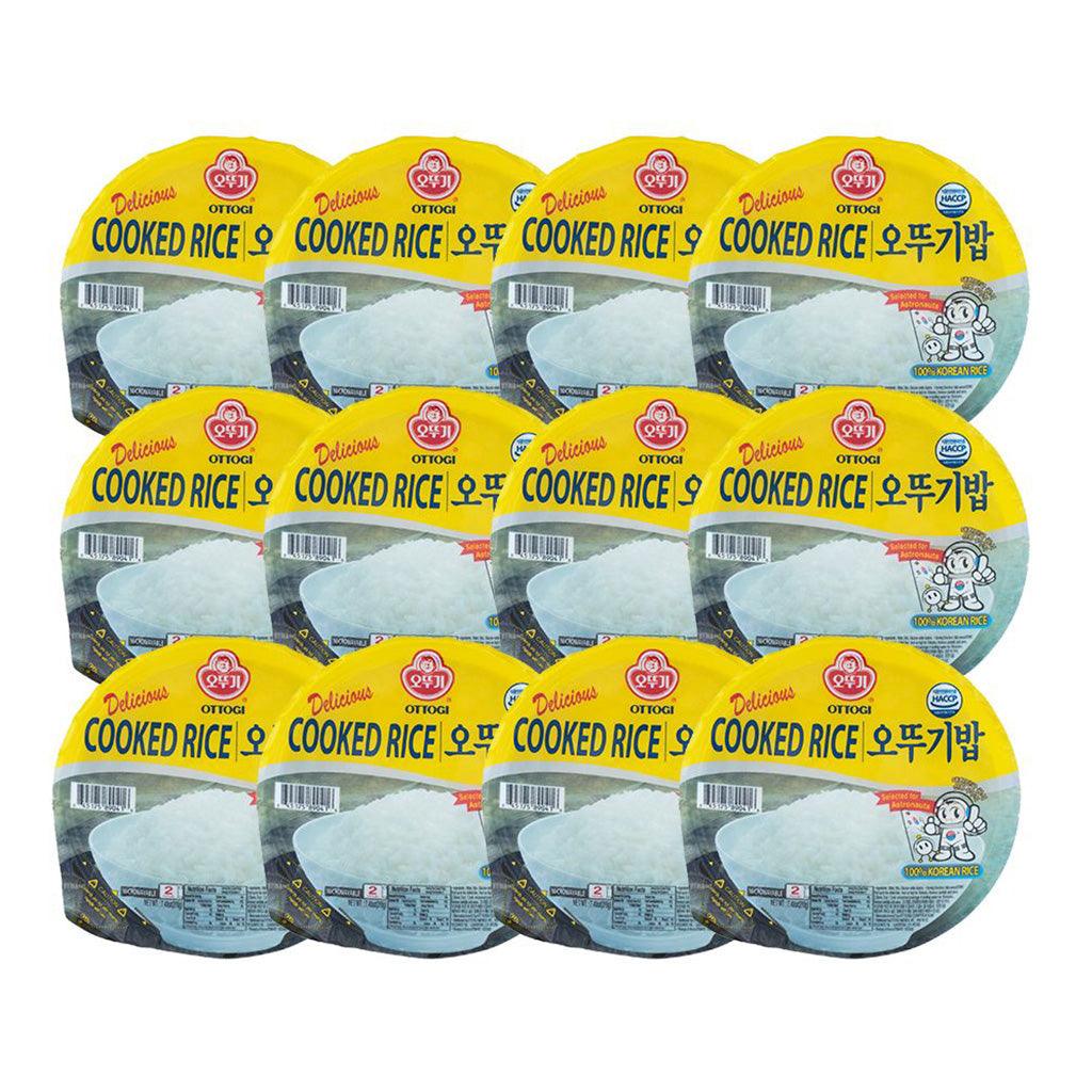 Ottogi Delicious Cooked Rice 7.4oz(210g) x 12 Packs - Anytime Basket