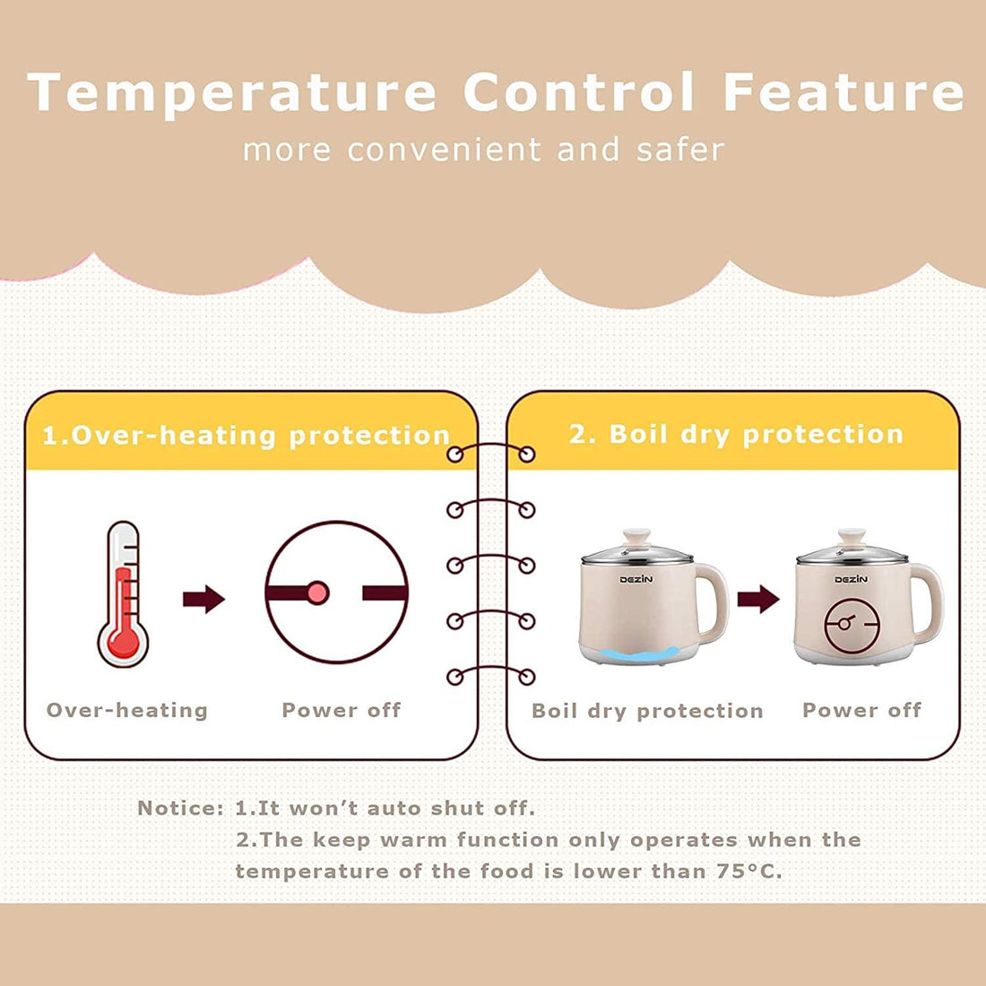 Dezin Electric Hot Pot (Rapid Noodles Cooker) - Anytime Basket