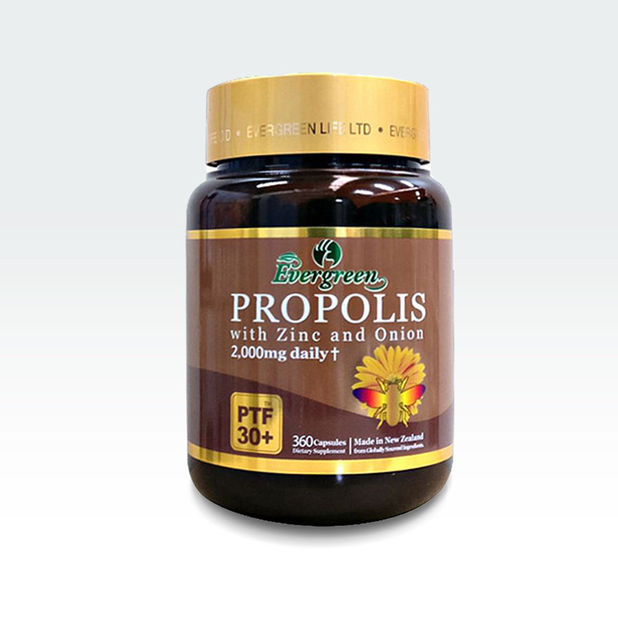 Evergreen Propolis 500mg (2,000mg Daily) 360 Caps
