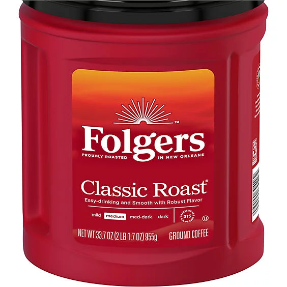 Folgers Classic Roast - 33.7 OZ