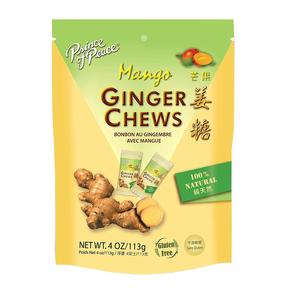 Prince of Peace Ginger Chews Mango 4oz(113.5g) - Anytime Basket