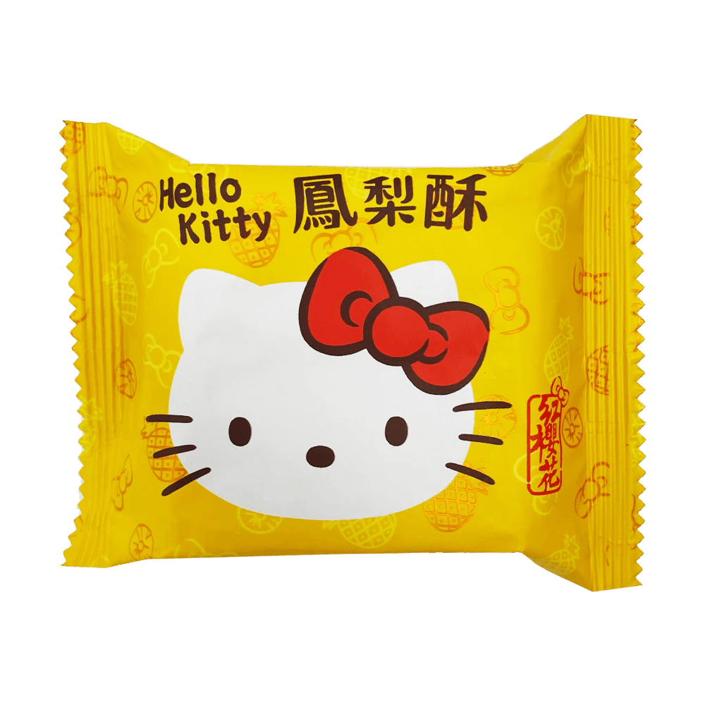 Red Sakura Hello Kitty Face Pineapple Cake 17.6oz(489g) - Anytime Basket